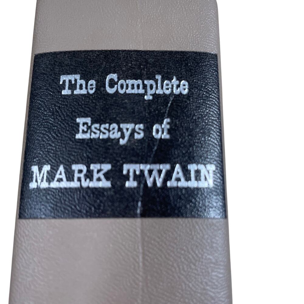 The Complete Essays of Mark Twain 1963 Vintage Hardcover Edit by Charles Neider